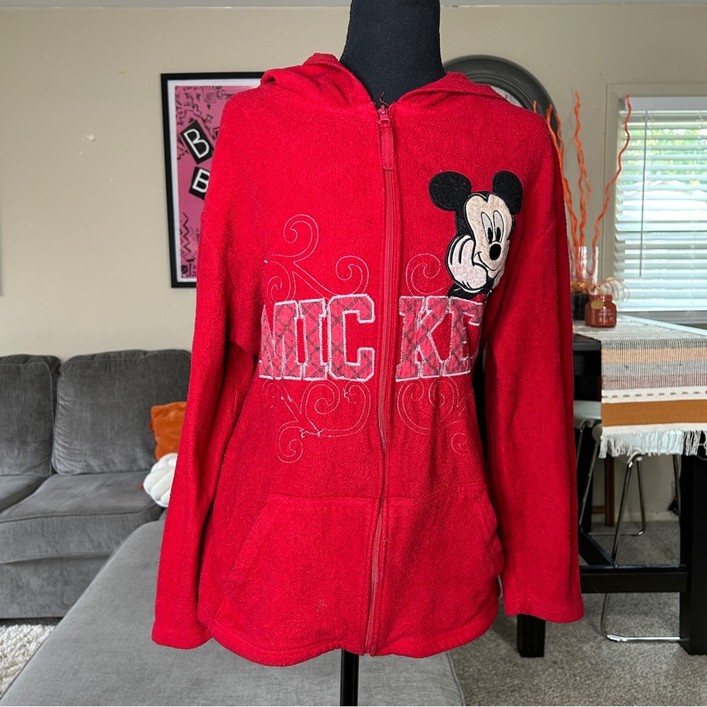 Vintage Mickey Mouse Red Hoodie